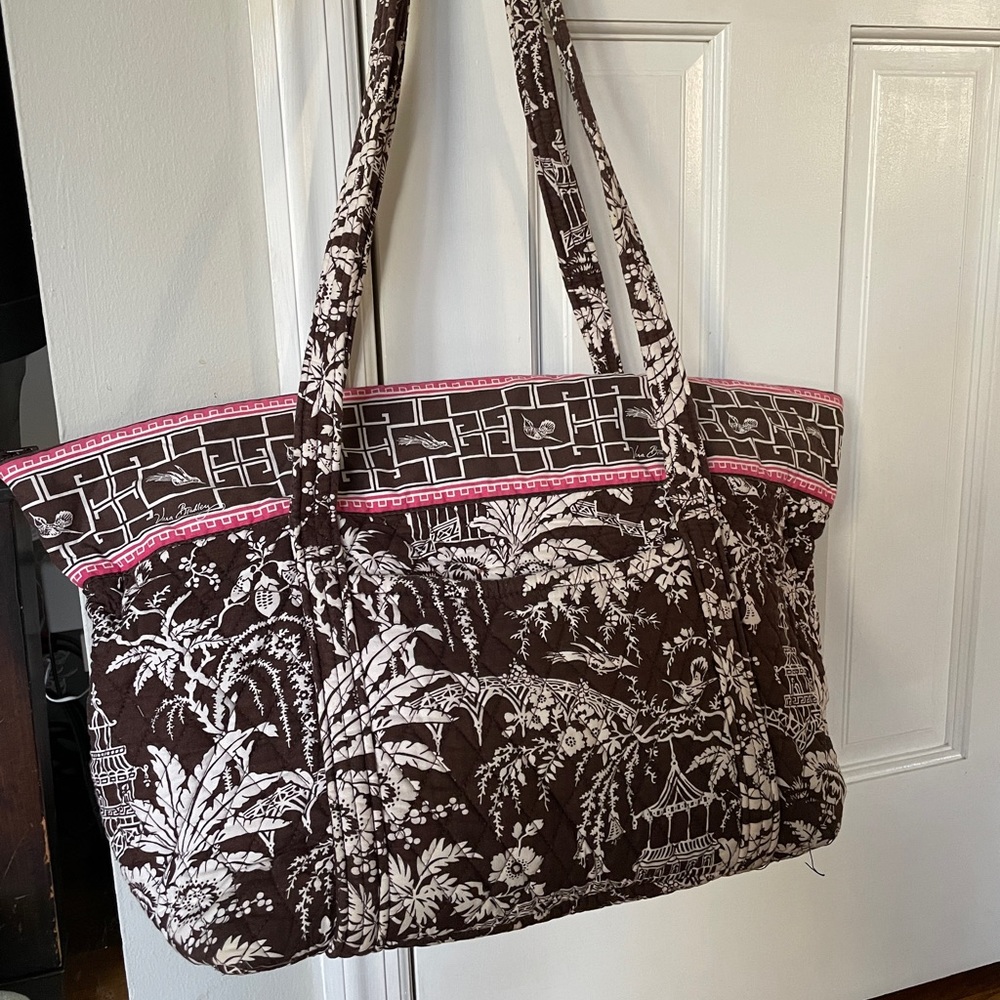 Vera Bradley Imperial Toile Brown/Pink Carryall